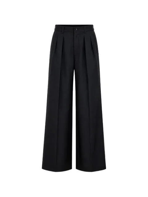 Shiro Sakai pleated tailored trousers Black SWP004