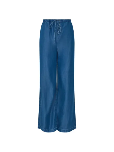 PATRICK ASSARAF drawstring-waist stonewashed jeans Blue W50A11B