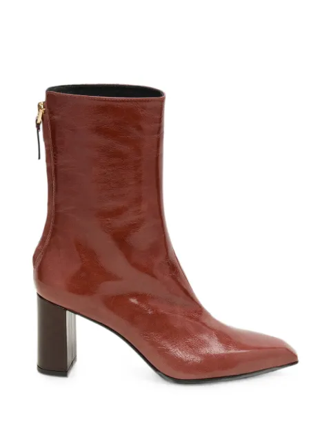Dorothee Schumacher Crackle Shine ankle boots Red 550117