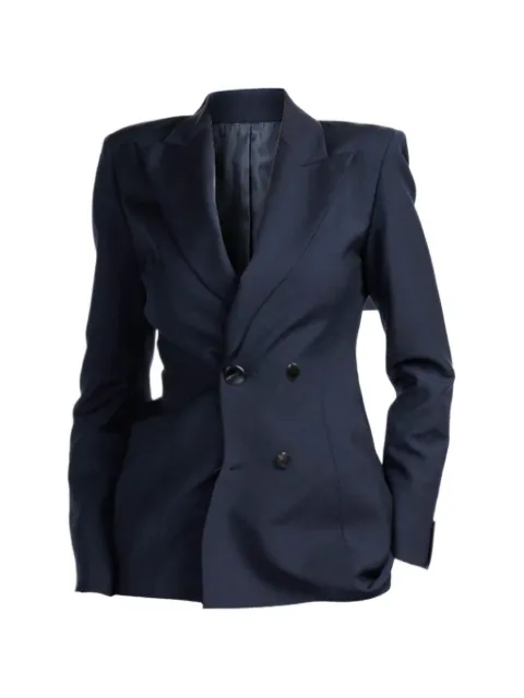 SA SU PHI double-breasted blazer Blue S26740U