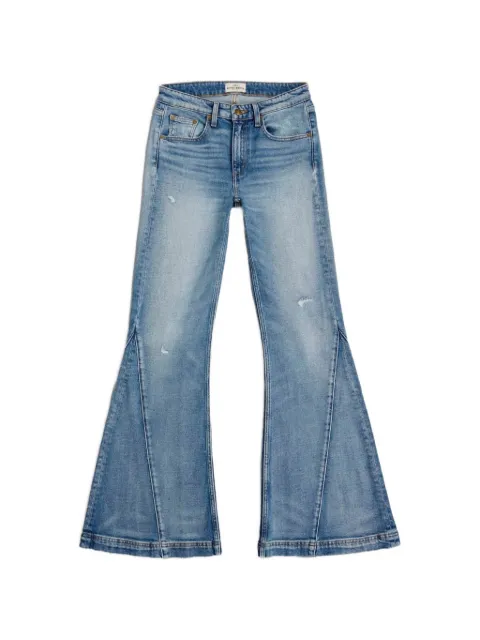ANTIK DENIM Texas flare-leg distressed jeans Blue AW1900
