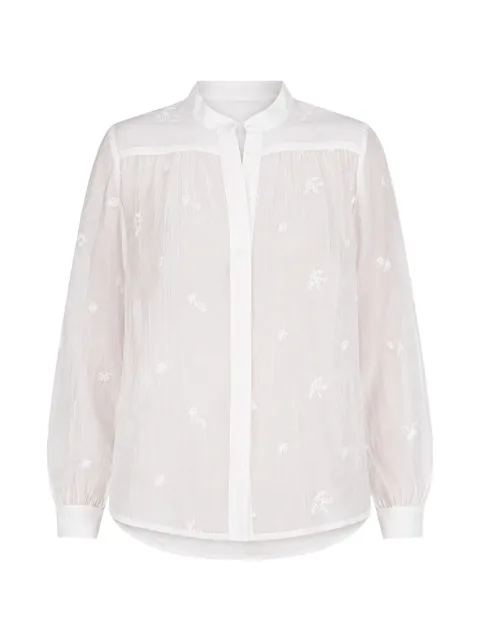 Secular.Lab Sutton embroidered shirt White 2111ES26
