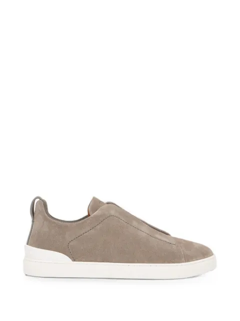 Zegna utility blue suede Triple Stitch™ sneakers Blue LHSOYS4667Z