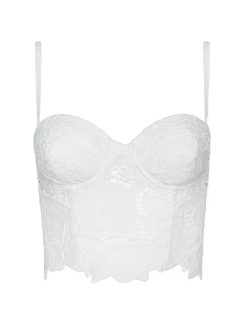 L'Agence Sonya floral-lace bralette White 40723RSE