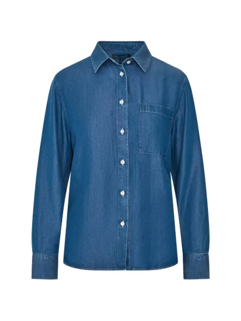 PATRICK ASSARAF chest-pocket button-down shirt Blue W40D09B