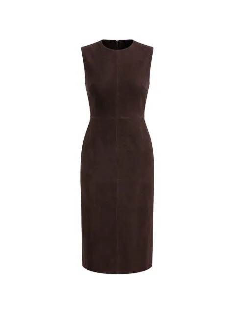 Stouls Evita sleeveless dress Brown EVITASUEDE