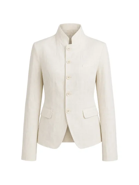 Forme D'expression cropped single-breasted jacket Neutrals DG138