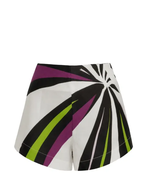Cala de la Cruz Bahamas graphic-print shorts White 25C195
