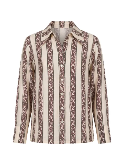 Alix of Bohemia Dana floral-print silk shirt Neutrals SS26DAN080S
