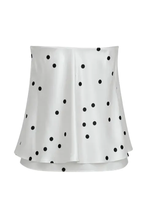 Anna October Electra polka-dot top White SS2635