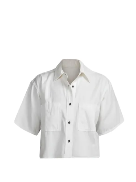 ASKK NY Sashiko short-sleeve shirt White W1A06O002