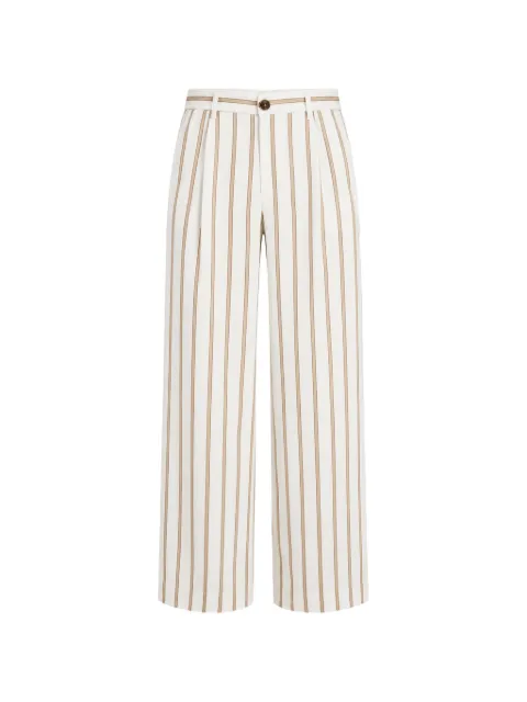 TWP Hudson striped trousers White 27993W798