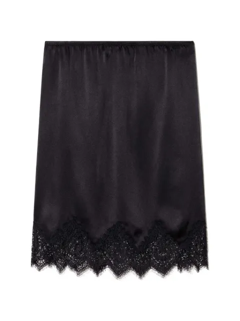 Nili Lotan Thea lace-trim mini skirt Black 13534W349