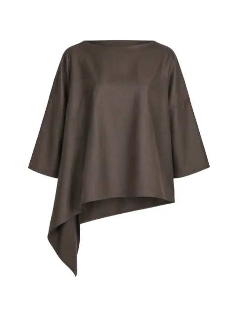 Dusan asymmetric short-sleeve T-shirt Brown U1581