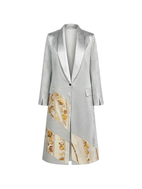 IBRIGU Irotomesode patchwork overcoat Silver 15IBOKI628