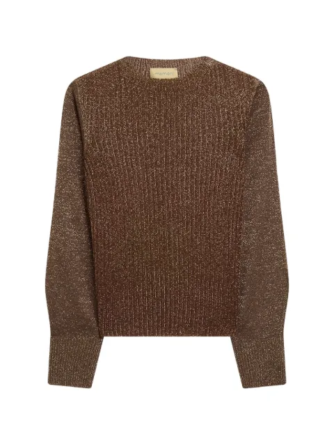 MOMONÌ Loa ribbed sweater Brown 266MMOKN00226666MO