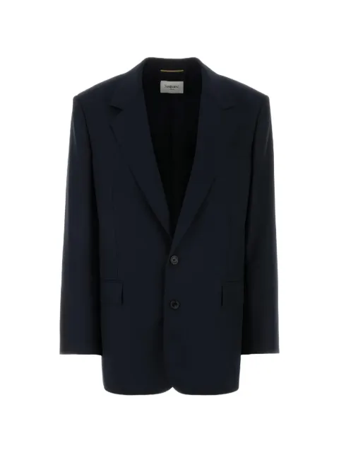 Saint Laurent single-breasted blazer Blue 858458Y2J02