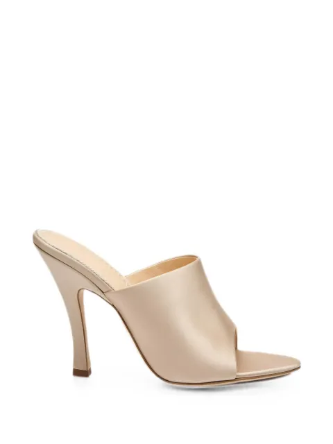 Magda Butrym satin-finish open-toe sandals Neutrals 525526