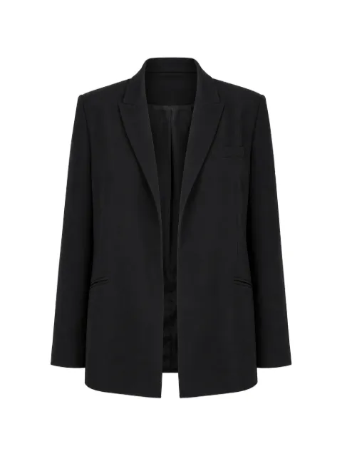 Dusan silk loose-fit blazer Black U2743V
