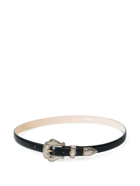 Déhanche Santo engraved-buckle belt Black SANT