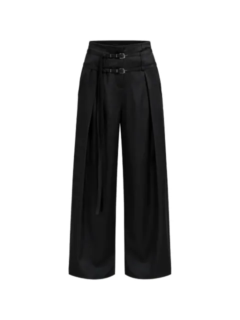 Grace Ling Relic high-waisted trousers Black GLSS26