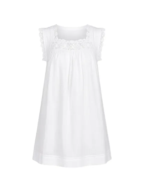 DÔEN Almadia lace-trim mini dress White 2162414