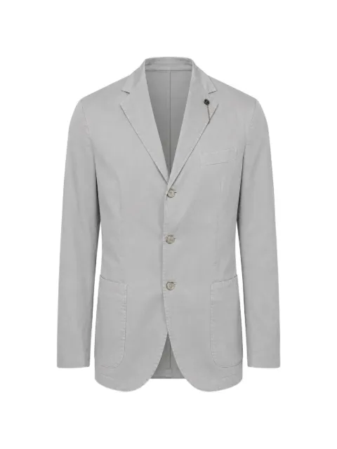Santaniello single-breasted blazer Grey GL799MFDS4103