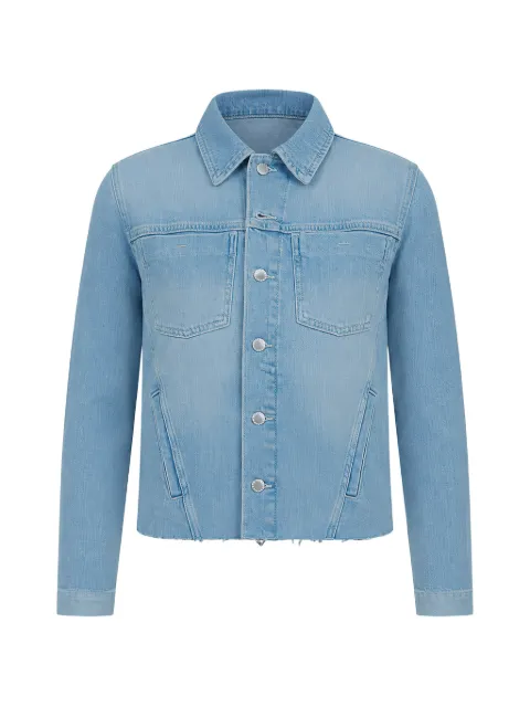 L'Agence Janelle raw-edge denim jacket Blue 1431RDM