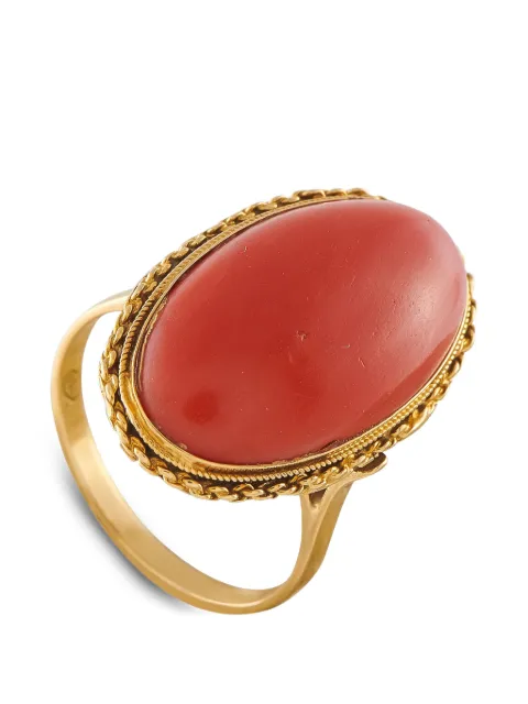 LB Exclusive coral cocktail ring Gold MF03070126