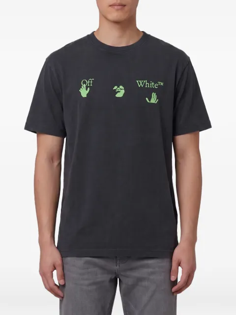 Off-White Bacco Arrow graphic-print T-shirt Black OMAA120F26JER01900