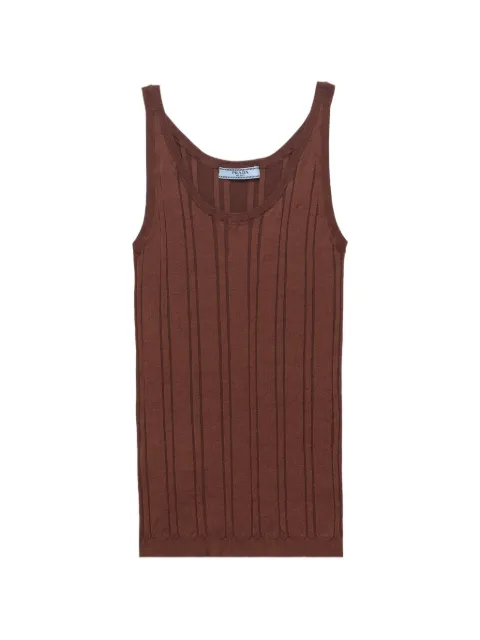 Prada cotton top Brown P29C31SOOO17WK
