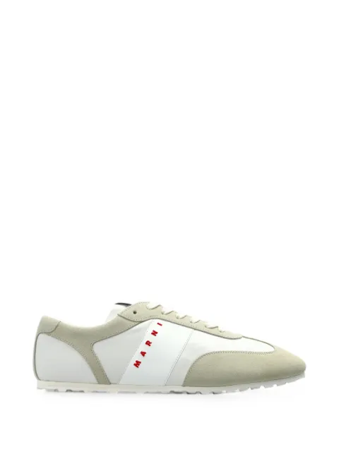 Marni logo-print panelled sneakers White SNZU019100P1802