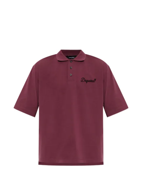DSQUARED2 polo with embroidered logo Red S74GL0100D20106