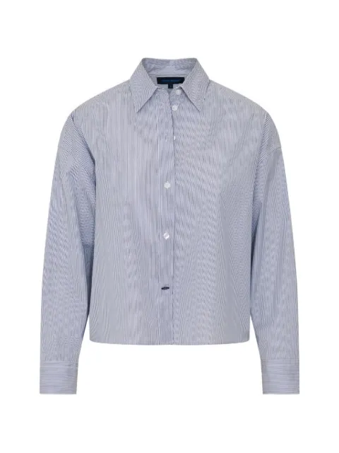 PATRICK ASSARAF stripe-print boxy shirt Blue W4206D14B
