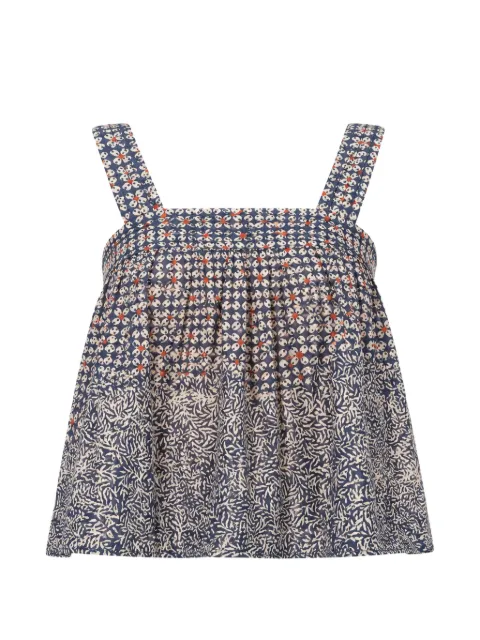 Natalie Martin Jasmine spaghetti straps blouse Blue V115SS2603
