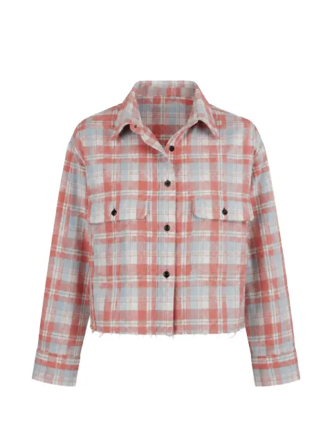 ASKK NY Crosby plaid-check shirt Orange W1A13G862