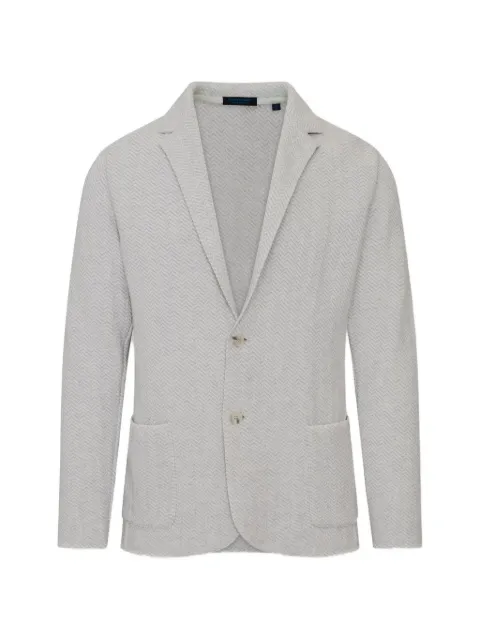 PATRICK ASSARAF cotton knitted blazer Neutrals P3125J22B