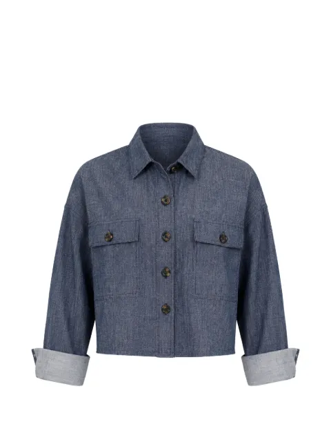 Pharaoh Izzy linen shirt Blue PHA1302LTW