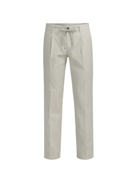 Mason's pleated twill chino trousers Neutrals 9PF2A5823JERB015