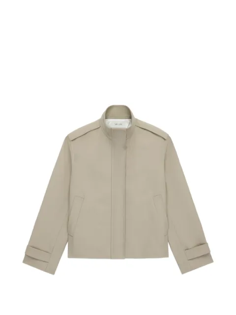 WE-AR4 Split cropped jacket Neutrals RJK0302