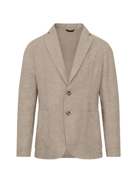 PATRICK ASSARAF linen blazer Neutrals P5301B57B