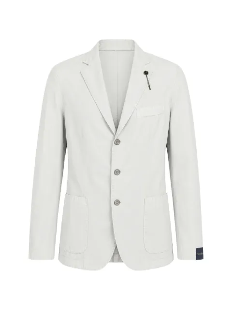 Santaniello pin-detail single-breasted blazer Neutrals GL799MFDS4103