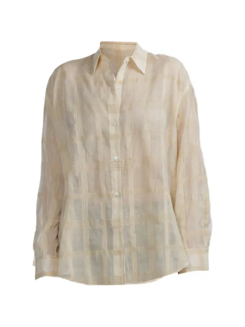 CISSA The Mr Big checked shirt Neutrals MB1032S26