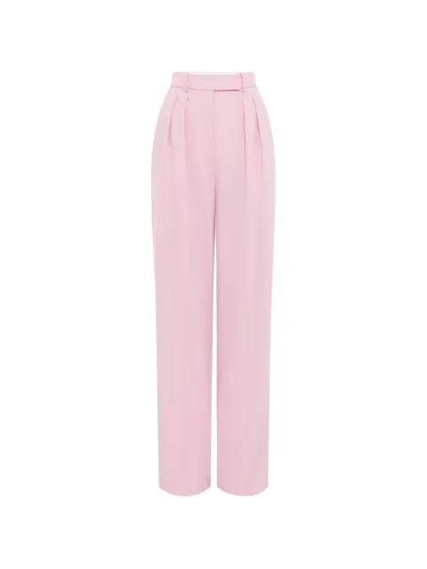 Alex Perry pleated wool trousers Pink P0140