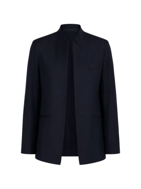 Dusan mandarin-collar loose-fit blazer Blue U1443V