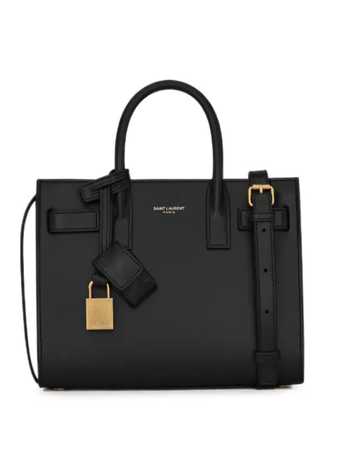 Saint Laurent Sac de Jour in smooth leather - nano Black 39203502G9W