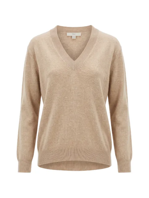 Malo V-neck cashmere sweater Neutrals DXB165F1C02