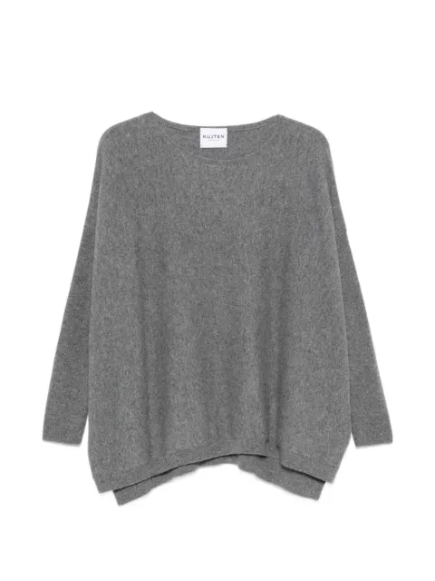 kujten side-slit sweater Grey F2482