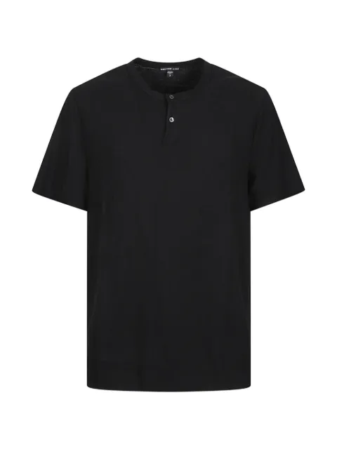 James Perse henley-neck cotton T-shirt Black MJD3783