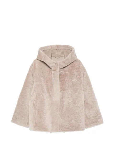 Manzoni 24 hooded shearling jacket Neutrals 26M1750S23N